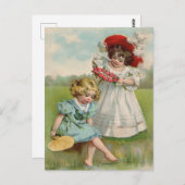 Viktorianische Kinder Postkarte (Vorne/Hinten)