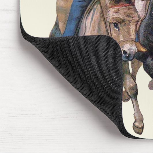 Viktorianische Kinder und Pferde Mousepad (Ecke)