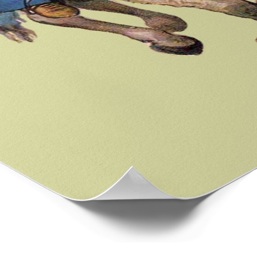 Viktorianische Kinder und Pferde Poster (Ecke)