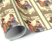 Viktorianische Kinder Vintage Kunst Geschenkpapier (Rolleneckpunkt)