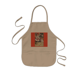 Viktorianische Kinder Vintage-Weihnachts-Schürze Kinderschürze