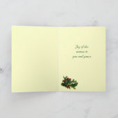 Viktorianische Kinderweihnachtskarte Feiertagskarte (Innenseite)