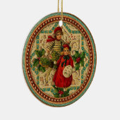 Viktorianische Kinderweihnachtsverzierung Keramikornament (Rechts)
