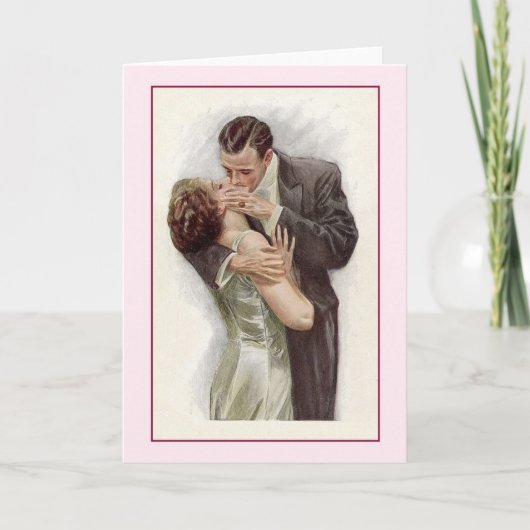 Viktorianische Kiss-Karte Karte (Vorderseite)