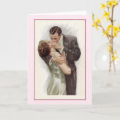 Viktorianische Kiss-Karte Karte (Gelbe Blume)