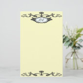 Viktorianische Kleider Briefpapier (Stehend Vorderseite)