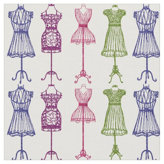 Viktorianische Kleiderformen Stoff (Nahaufnahme)