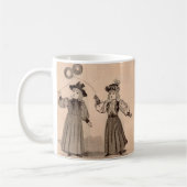 Viktorianische kleine Mädchen mit Ballons Kaffeetasse (Links)