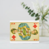 Viktorianische Königin der Diamanten Postkarte (Stehend Vorderseite)