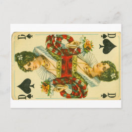 Viktorianische Königin der Spades Postkarte