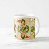 Viktorianische Königinnen der Karten Kaffeetasse (VorderseiteRechts)