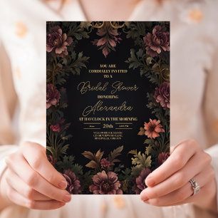 Viktorianische königliche gotische Hochzeit Einladung
