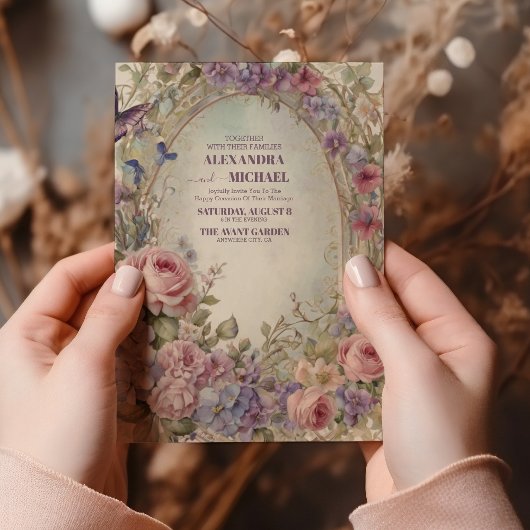 Viktorianische Königliche Hochzeit Einladung