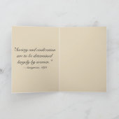 Viktorianische Korsett-Karte Karte (Innenseite)