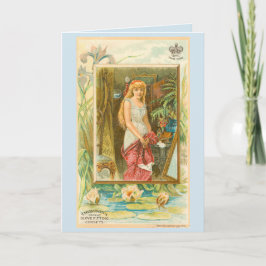 Viktorianische Korsetwerbung Karte