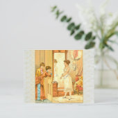 Viktorianische Korsetwerbung Postkarte (Stehend Vorderseite)