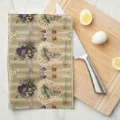 Viktorianische Küchen-Tücher Damen-Vintage Küchentuch (Viertel Falte)