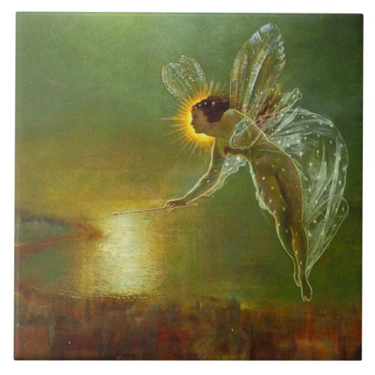 Viktorianische Kunst Keramikfliese (Vorderseite)