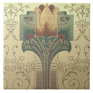 Viktorianische Kunst- und Handwerksblume Fliese