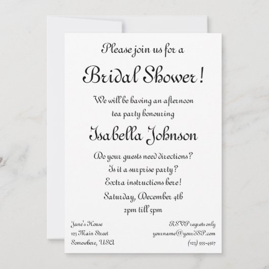 Viktorianische Kunst von Tissot, Brautparty von Lu Einladung (Rückseite)