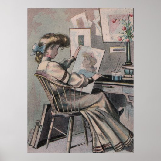 Viktorianische Künstlerin Poster (Vorne)