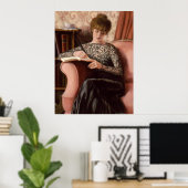 Viktorianische Lady Art Black Lace Poster (Heimbüro)
