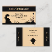 Viktorianische Lady Champagne Business Card Visitenkarte (Vorne/Hinten)