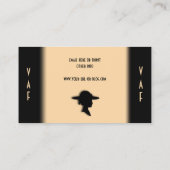 Viktorianische Lady Champagne Business Card Visitenkarte (Rückseite)