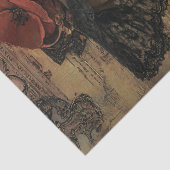 Viktorianische Lady Decoupage Seidenpapier (Detail)