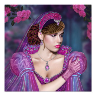 Viktorianische Lady Fotodruck