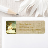 Viktorianische Lady Garden Rücksendeadressen-Aufkl (Insitu)