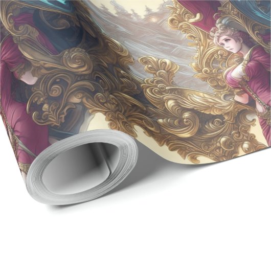 Viktorianische Lady Geschenkpapier (Rolleneckpunkt)