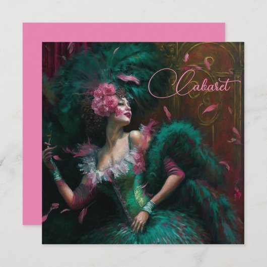 Viktorianische Lady in Emerald und Pink (Vorne/Hinten)