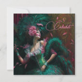 Viktorianische Lady in Emerald und Pink (Vorderseite)