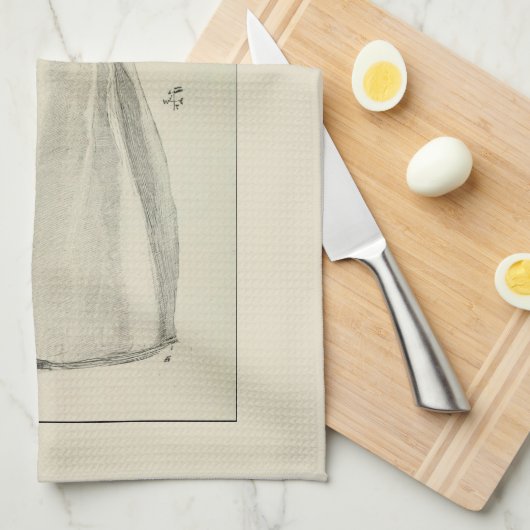 Viktorianische Lady-Mode Geschirrtuch (Viertel Falte)