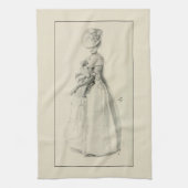 Viktorianische Lady-Mode Geschirrtuch (Vertikal)