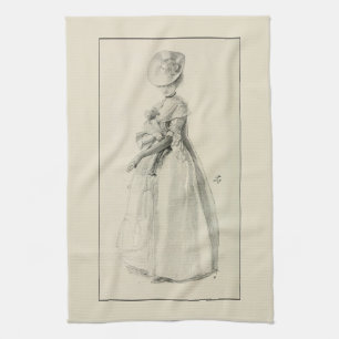 Viktorianische Lady-Mode Geschirrtuch