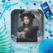 Viktorianische Lady Pappteller (Party)