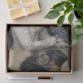 Viktorianische Lady Parrot Decoupage Seidenpapier (Geschenk)