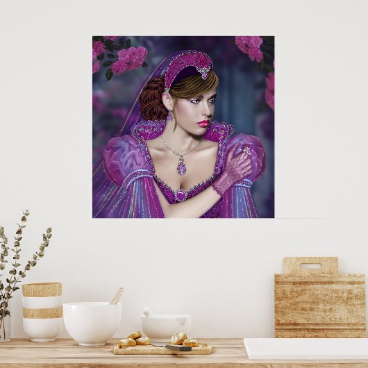 Viktorianische Lady Poster (Küche)