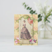Viktorianische Lady Postkarte (Stehend Vorderseite)