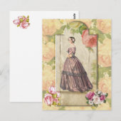 Viktorianische Lady Postkarte (Vorne/Hinten)