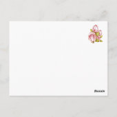 Viktorianische Lady Postkarte (Rückseite)