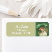 Viktorianische Lady-Rücksendeadressen-Aufkleber (Insitu)