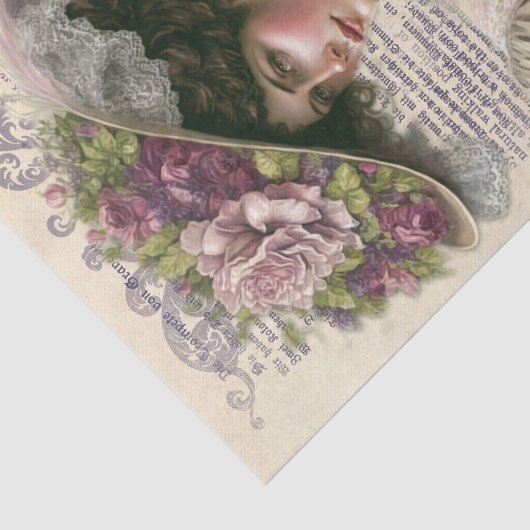 Viktorianische Lady Seidenpapier (Ausschnitt)