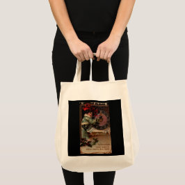 Viktorianische Lady Vintag Happy New Year Tote Bag Tragetasche