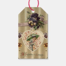 Viktorianische Lady Vintag Valentine Gift Tags Geschenkanhänger