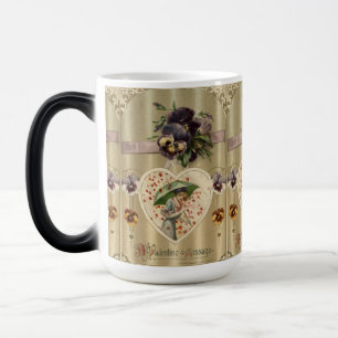 Viktorianische Lady Vintag Valentinstag Tasse