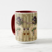Viktorianische Lady Vintag Valentinstag Tasse (Vorderseite Links)