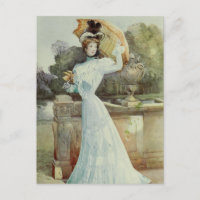 Viktorianische Lady-Vintage französische Mode - Aq